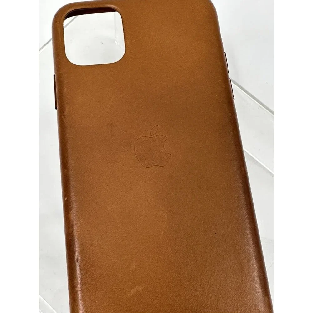 Apple Leather Case for iPhone 11 Pro Max - Saddle Brown (K)